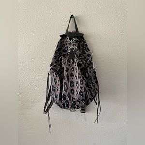 Rebecca Minkoff leopard print backpack